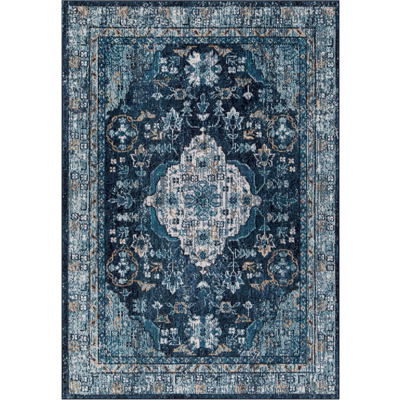 Nicole Miller Starlight Medallion Blue Indoor/Outdoor Area Rug & Reviews